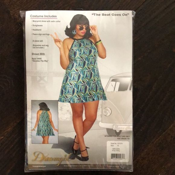 Dreamgirl The Beat Goes On 60's Pleated Costumes - Picture 9 of 13